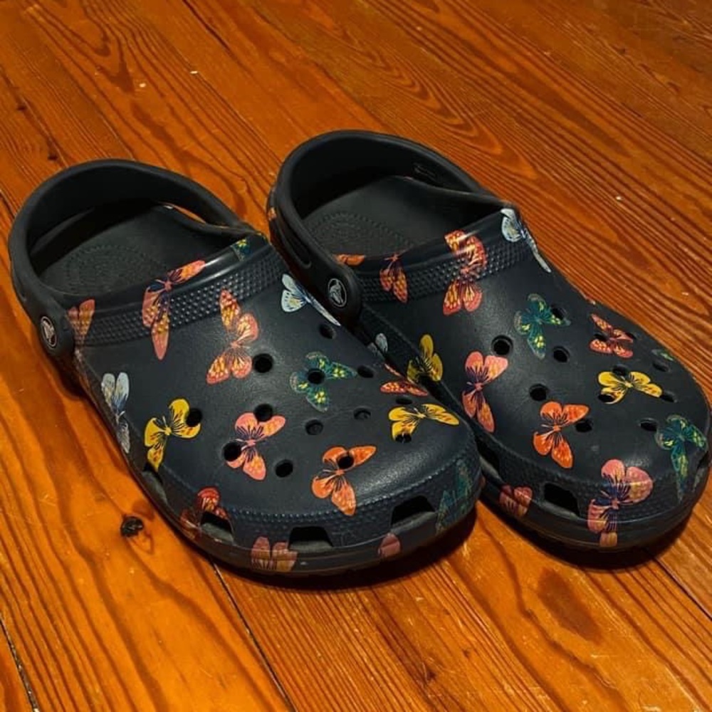 Womens butterfly crocs